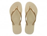 Chinelo Havaianas Slim	 - Areia/Dourada Atacado